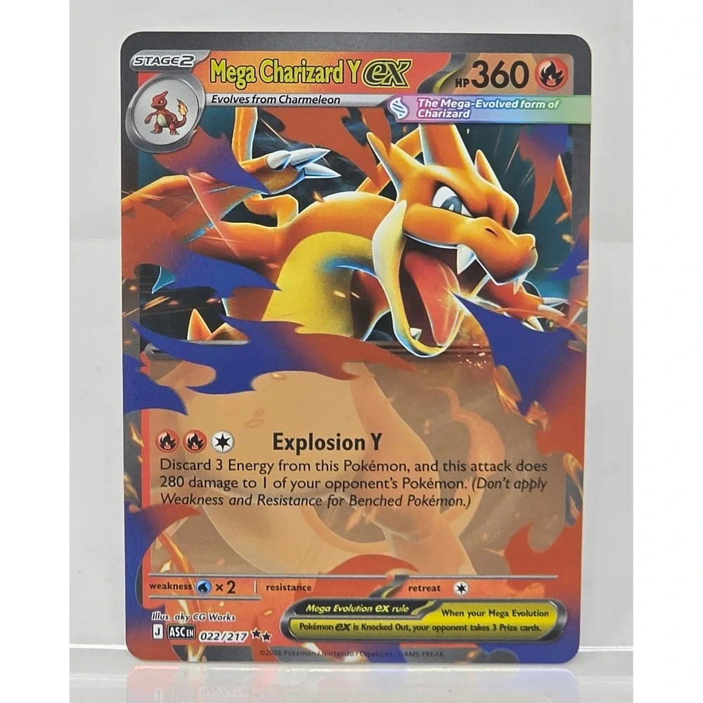 Pokemon Ascending Heroes Mega Charizard ex 022/217 Card